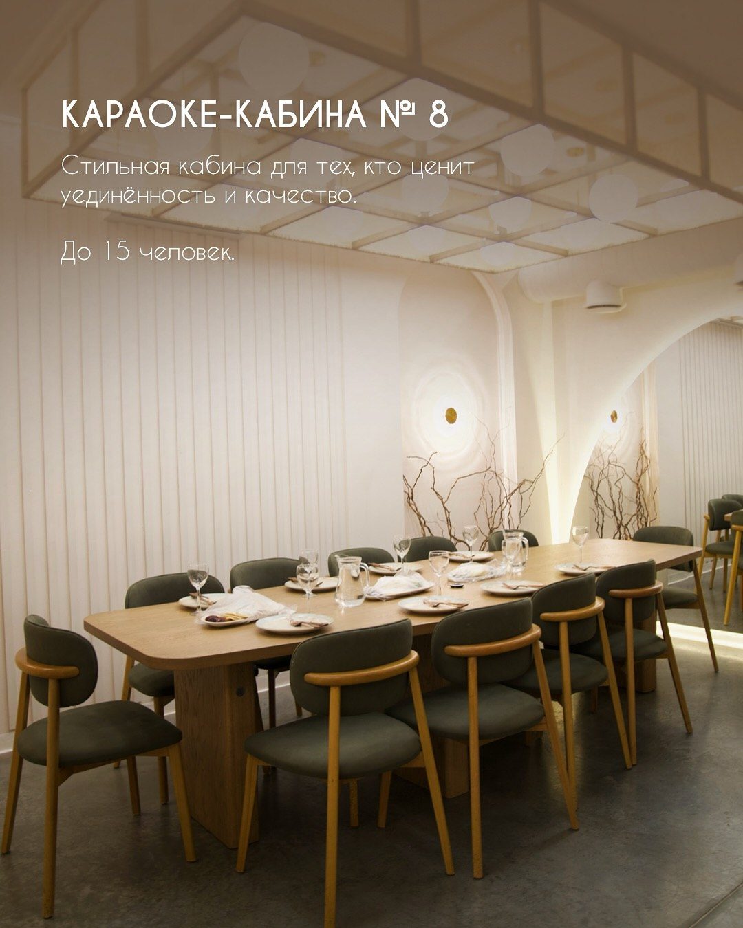 Кабина №8 — премиальная отделка, до 15 гостей